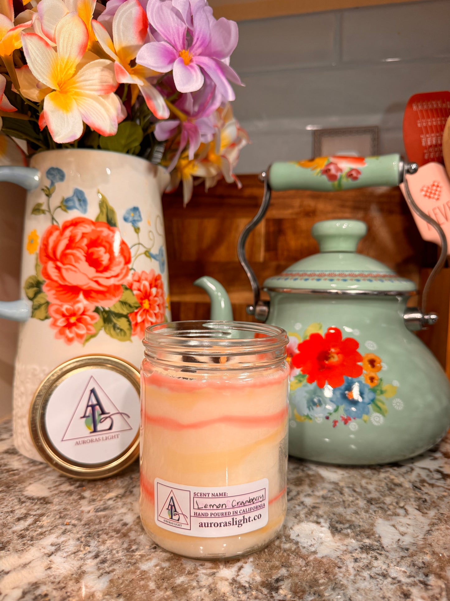 16oz Candle - Lemon Cranberry