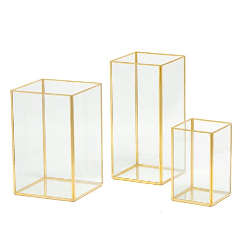 Phosphor Large Hurricane Candle Holder Set of 3 Pieces