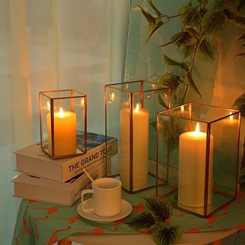 Phosphor Large Hurricane Candle Holder Set of 3 Pieces