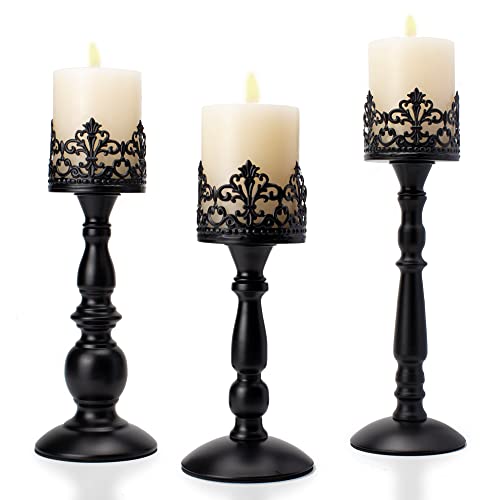 Vintage Pillar Candle Holders