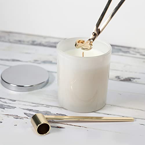 Candle Wick Trimmer and Candle Snuffer Accessory Set – Gold