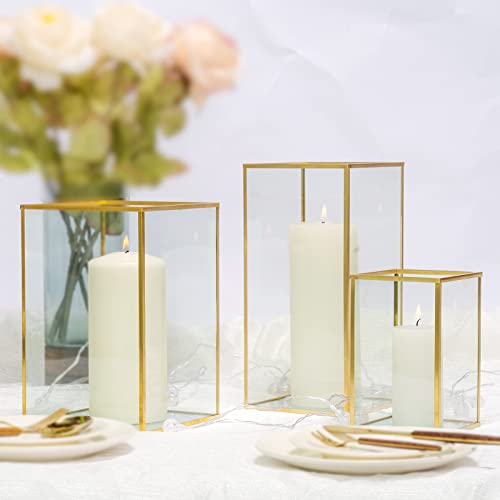 Phosphor Large Hurricane Candle Holder Set of 3 Pieces