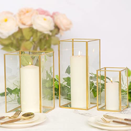 Phosphor Large Hurricane Candle Holder Set of 3 Pieces