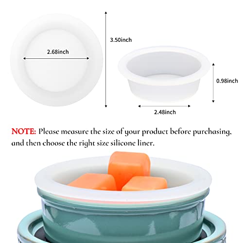 2 Pcs Silicone Liner for Wax Warmer