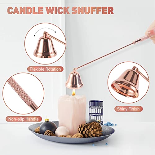 Candle Wick Trimmer Set - Wick Trimmer, Candle Snuffer, Wick Dipper, 3 in 1 Candle Care Kit