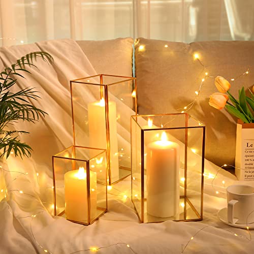 Phosphor Large Hurricane Candle Holder Set of 3 Pieces