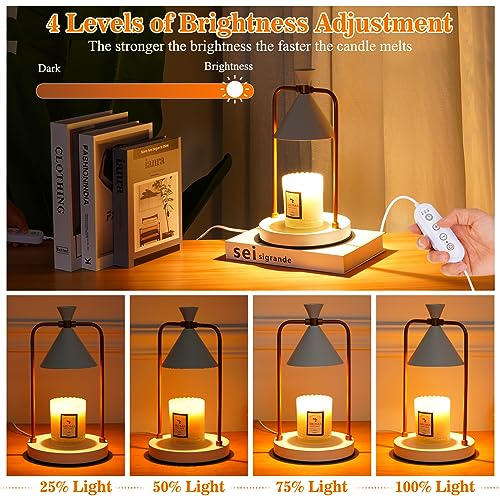 Candle Warmer Lamp with Timer, Dimmable Candle Lamp