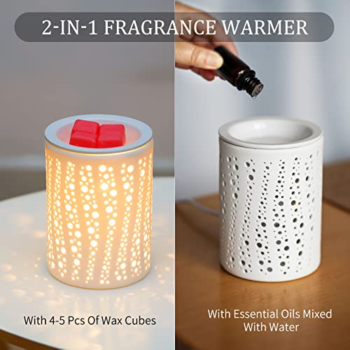 Wax Melt Warmer 2 Bulbs Included Gift Box Packaged