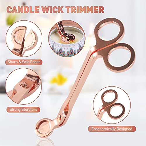 Candle Wick Trimmer Set - Wick Trimmer, Candle Snuffer, Wick Dipper, 3 in 1 Candle Care Kit